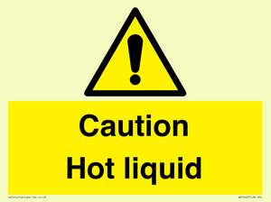Caution Hot liquid